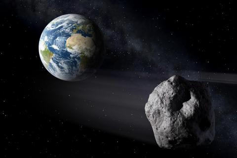 Asteroid "Florence" fliegt nah an der Erde vorbei. Illustration: ESA Asteroid 