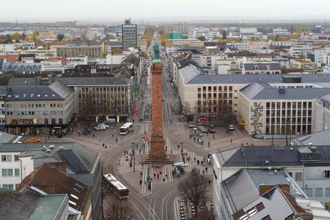 Darmstadt hat sich in Sachen Wirtschaftskraft auf Rang 10 vorgearbeitet. Foto: Justus Hamberger/Simon Rauh