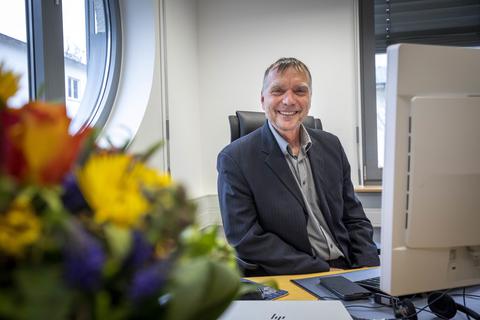 Nach zwölf Jahren verabschiedet sich Prof. Dr. Detlev Reymann, Präsident der Hochschule Rhein-Main, in den Ruhestand.  Foto: Lukas Görlach