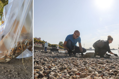 Rhine Cleanup in Wiesbaden. Fotos: René Vigneron