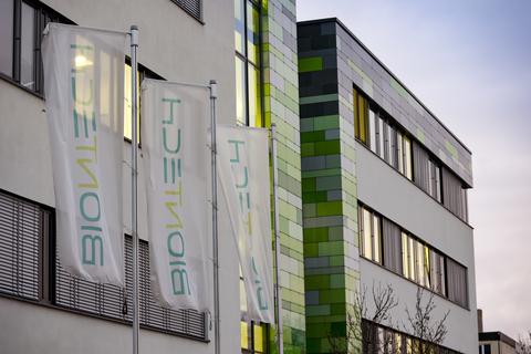 Der Biontech-Firmensitz an der Goldgrube in Mainz. Archivfoto: Sascha Kopp