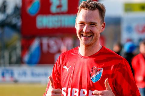 Freut sich auf das "besondere Spiel" gegen den TSV Steinbach: Moritz Göttel, der aktuell an Koblenz verliehen ist.  Foto: Nick Fingerhut 