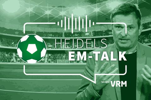 Heidels EM-Talk ist der Podcast zur Europameisterschaft 2021. Christian Heidel, Sportvorstand von Mainz 05 und Tobias Goldbrunner, Sportchef der VRM, sprechen über die 24 Teilnehmer-Länder und ihre Stars.  Grafik: VRM